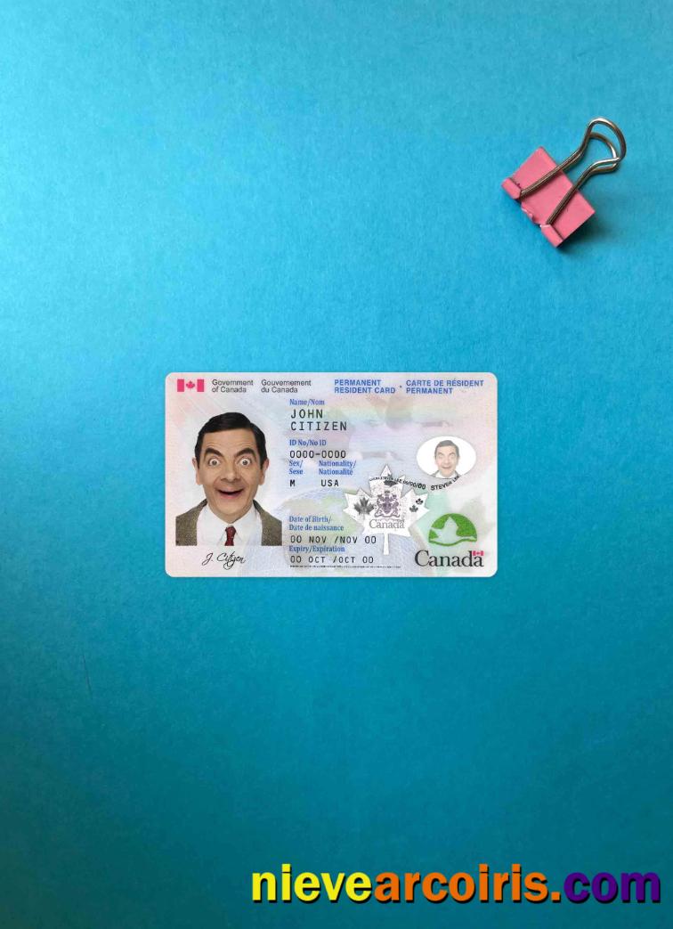 Canada Permanent resident card photolook
